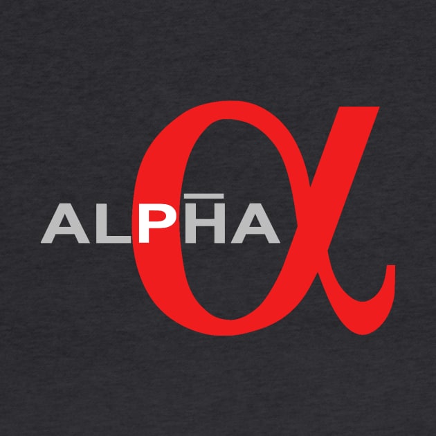 Alpha Collaboration Logo for Dark Colors by Spacestuffplus